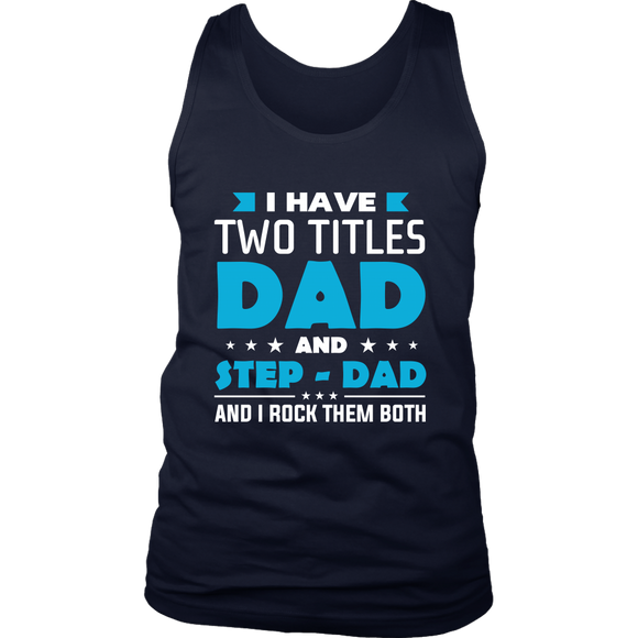 World's Best Step Dad Father's Day tank top