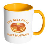 The Best Dads Make Pancakes Funny Father's Day - Mug - TEEEVER - Accent Mug - Orange- Drinkware -TeeEver.com