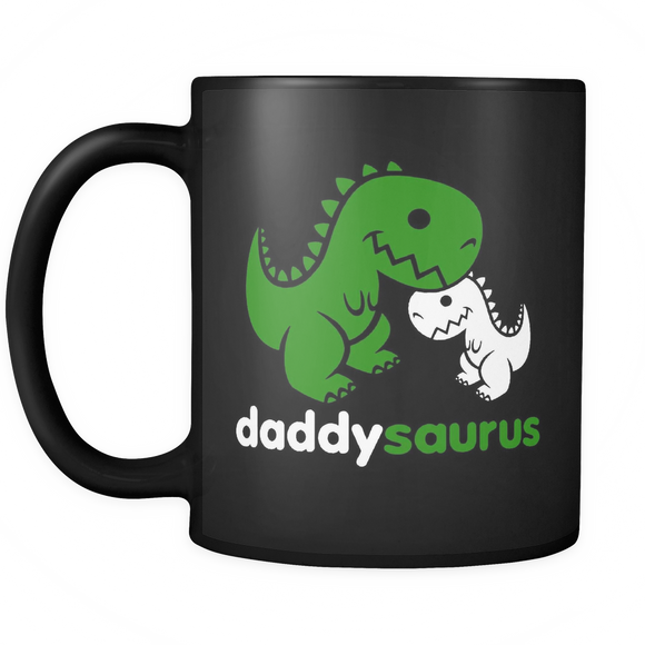 Daddysaurus Dinosaur Dino Daddy Father's Day - Mug - TEEEVER - - Drinkware -TeeEver.com