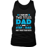 World's Best Step Dad Father's Day tank top