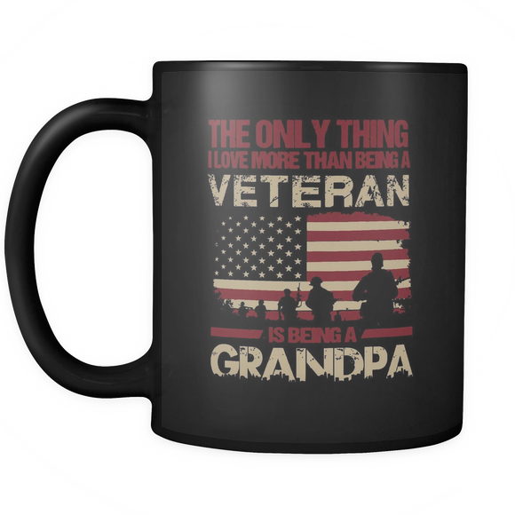 I Love More Than Being A Veteran Is Being A Grandpa - Mug - TEEEVER - - Drinkware -TeeEver.com