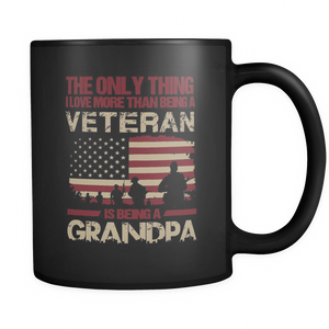 I Love More Than Being A Veteran Is Being A Grandpa - Mug - TEEEVER - - Drinkware -TeeEver.com