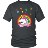 Autism Awareness - Unicorn Puzzle Piece - T shirt