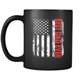 Men's Best Dad Ever American Flag - For Fathers Day - Mug - TEEEVER - - Drinkware -TeeEver.com