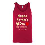 Pregnancy Announcement Happy Father's Day Gift Dad - t shirt tank top hoodie - TEEEVER - Canvas Unisex Tank / Red / S- T-shirt -TeeEver.com