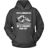 Pappy Granddaughter - Best Friends - Father's Day Gift - t shirt tank top hoodie - TEEEVER - Unisex Hoodie / Charcoal / S- T-shirt -TeeEver.com