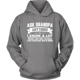 Ask Grandpa Anything Funny Father's Day - Gift Smart - T shirt tank top hoodie - Unisex Hoodie / Grey / S- T-shirt -TeeEver.com