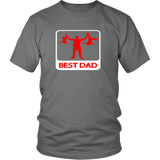 [High Quality] Best Dad - Gift For Father's Day - T shirt tank top hoodie - TEEEVER - District Unisex Shirt / Grey / S- T-shirt -TeeEver.com