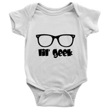 Father's Day Shirts - Big Geek and Lil' Geek Tees One Piece Son - TEEEVER - Baby Onesie / White / NB- T-shirt -TeeEver.com