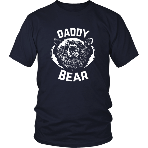 PAPA Bear - father's day new papa - Daddy - T-shirt,tank top,hoodie - TEEEVER - District Unisex Shirt / Navy / S- T-shirt -TeeEver.com