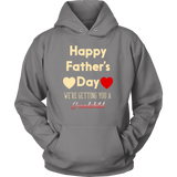 Pregnancy Announcement Happy Father's Day Gift Dad - t shirt tank top hoodie - TEEEVER - Unisex Hoodie / Grey / S- T-shirt -TeeEver.com