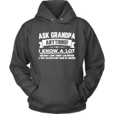 Ask Grandpa Anything Funny Father's Day - Gift Smart - T shirt tank top hoodie - Unisex Hoodie / Charcoal / S- T-shirt -TeeEver.com