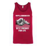 Pappy Granddaughter - Best Friends - Father's Day Gift - t shirt tank top hoodie - TEEEVER - Canvas Unisex Tank / Red / S- T-shirt -TeeEver.com