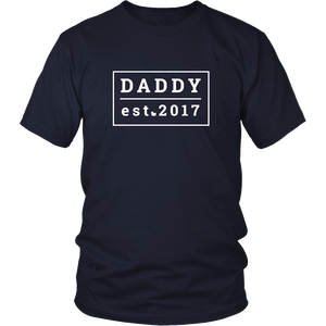 [High Quality] Gift For First Time New Dad To Be - First Father's Day - T shirt tank top hoodie - District Unisex Shirt / Navy / S- T-shirt -TeeEver.com