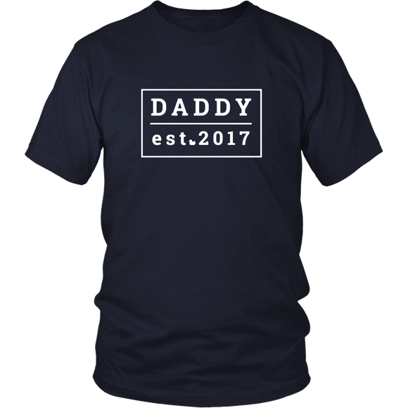 [High Quality] Gift For First Time New Dad To Be - First Father's Day - T shirt tank top hoodie - District Unisex Shirt / Navy / S- T-shirt -TeeEver.com