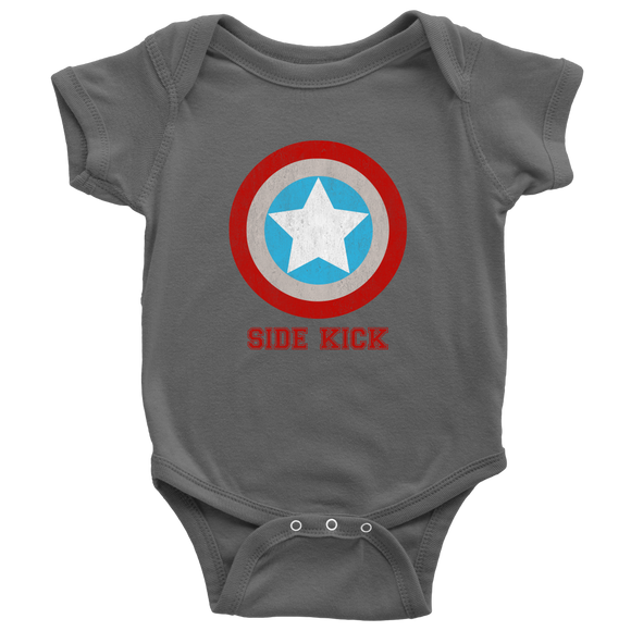 Side Kick - Father and Son Matching - Shirt - Baby Onesie / Asphalt / NB- T-shirt -TeeEver.com