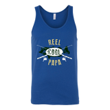 Mens Reel Cool Papa - Cute Fishing Father's Day Gift - t shirt tank top hoodie - TEEEVER - Canvas Unisex Tank / Royal / S- T-shirt -TeeEver.com