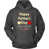 Pregnancy Announcement Happy Father's Day Gift Dad - t shirt tank top hoodie - TEEEVER - Unisex Hoodie / Charcoal / S- T-shirt -TeeEver.com