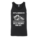 Pappy Granddaughter - Best Friends - Father's Day Gift - t shirt tank top hoodie - TEEEVER - Canvas Unisex Tank / Black / S- T-shirt -TeeEver.com