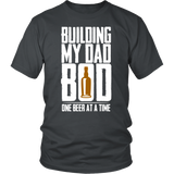 Building My Dad Bod One Beer A Time Cool Father's Day - t shirt tank top - TEEEVER - District Unisex Shirt / Charcoal / S- T-shirt -TeeEver.com