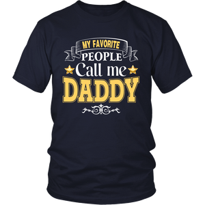 My Favorite People call me Daddy Father's Day - Dad - t shirt tank top hoodie - TEEEVER - District Unisex Shirt / Navy / S- T-shirt -TeeEver.com