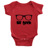 Father's Day Shirts - Big Geek and Lil' Geek Tees One Piece Son - TEEEVER - Baby Onesie / Red / NB- T-shirt -TeeEver.com