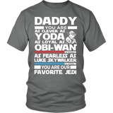 daddy you are as clever as yoda - father - T-shirt,tank top,hoodie - TEEEVER - District Unisex Shirt / Grey / S- T-shirt -TeeEver.com