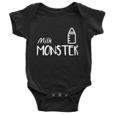 Beer Monster, Milk Monster Father And Baby - for baby - TEEEVER - Baby Onesie / Black / NB- T-shirt -TeeEver.com