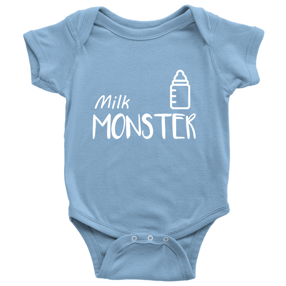 Beer Monster, Milk Monster Father And Baby - for baby - TEEEVER - Baby Onesie / Light Blue / NB- T-shirt -TeeEver.com