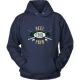 Mens Reel Cool Papa - Cute Fishing Father's Day Gift - t shirt tank top hoodie - TEEEVER - Unisex Hoodie / Navy / S- T-shirt -TeeEver.com