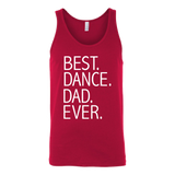 Best Dance Dad Ever Funny - Daddy Father's Day Gift - t shirt tank top hoodie - TEEEVER - Canvas Unisex Tank / Red / S- T-shirt -TeeEver.com