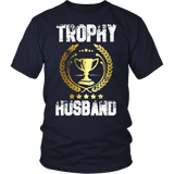 Men's Trophy Husband Funny Father's Day Gift - t shirt tank top hoodie - TEEEVER - District Unisex Shirt / Navy / S- T-shirt -TeeEver.com