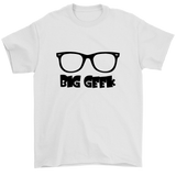 Father's Day - Big Geek and Lil' Geek Tees One Piece Dad - TEEEVER - Gildan Mens T-Shirt / White / S- T-shirt -TeeEver.com