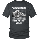 Pappy Granddaughter - Best Friends - Father's Day Gift - t shirt tank top hoodie - TEEEVER - District Unisex Shirt / Charcoal / S- T-shirt -TeeEver.com