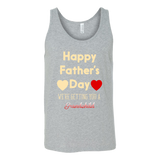 Pregnancy Announcement Happy Father's Day Gift Dad - t shirt tank top hoodie - TEEEVER - Canvas Unisex Tank / Athletic Grey / S- T-shirt -TeeEver.com