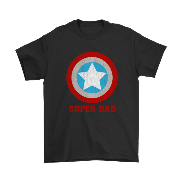 Super Dad - Father and Son Matching T-shirt - Gildan Mens T-Shirt / Black / S- T-shirt -TeeEver.com