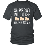 Support Wildlife Raise Boys - funny Father's Day - t shirt tank top hoodie - TEEEVER - District Unisex Shirt / Charcoal / S- T-shirt -TeeEver.com