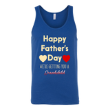 Pregnancy Announcement Happy Father's Day Gift Dad - t shirt tank top hoodie - TEEEVER - Canvas Unisex Tank / Royal / S- T-shirt -TeeEver.com