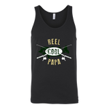 Mens Reel Cool Papa - Cute Fishing Father's Day Gift - t shirt tank top hoodie - TEEEVER - Canvas Unisex Tank / Black / S- T-shirt -TeeEver.com