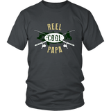 Mens Reel Cool Papa - Cute Fishing Father's Day Gift - t shirt tank top hoodie - TEEEVER - District Unisex Shirt / Charcoal / S- T-shirt -TeeEver.com