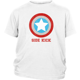 Side Kick - Father and Son Matching - Shirt - District Youth Shirt / White / XS- T-shirt -TeeEver.com