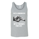 Pappy Granddaughter - Best Friends - Father's Day Gift - t shirt tank top hoodie - TEEEVER - Canvas Unisex Tank / Athletic Grey / S- T-shirt -TeeEver.com