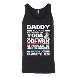 daddy you are as clever as yoda - father - T-shirt,tank top,hoodie - TEEEVER - Canvas Unisex Tank / Black / S- T-shirt -TeeEver.com