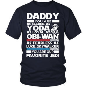 daddy you are as clever as yoda - father - T-shirt,tank top,hoodie - TEEEVER - District Unisex Shirt / Navy / S- T-shirt -TeeEver.com