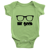 Father's Day Shirts - Big Geek and Lil' Geek Tees One Piece Son - TEEEVER - Baby Onesie / Keylime / NB- T-shirt -TeeEver.com