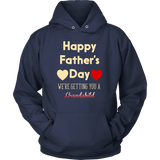 Pregnancy Announcement Happy Father's Day Gift Dad - t shirt tank top hoodie - TEEEVER - Unisex Hoodie / Navy / S- T-shirt -TeeEver.com