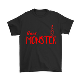 Beer Monster, Milk Monster Father And Baby - for Dad - Gildan Mens T-Shirt / Black / S- T-shirt -TeeEver.com
