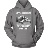 Pappy Granddaughter - Best Friends - Father's Day Gift - t shirt tank top hoodie - TEEEVER - Unisex Hoodie / Grey / S- T-shirt -TeeEver.com