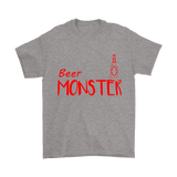 Beer Monster, Milk Monster Father And Baby - for Dad - Gildan Mens T-Shirt / Sport Grey / S- T-shirt -TeeEver.com