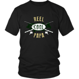 Mens Reel Cool Papa - Cute Fishing Father's Day Gift - t shirt tank top hoodie - TEEEVER - District Unisex Shirt / Black / S- T-shirt -TeeEver.com